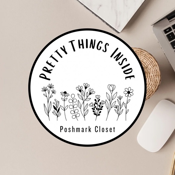 100 Thank You Stickers Pretty Things Inside Flowers - Picture 3 of 10